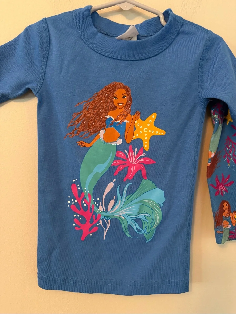 Hanna Andersson Blue Mermaid Short Sleeve Kids Pajama Set